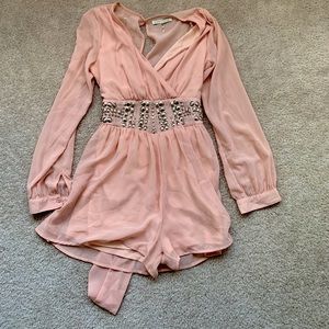 Dust pink romper